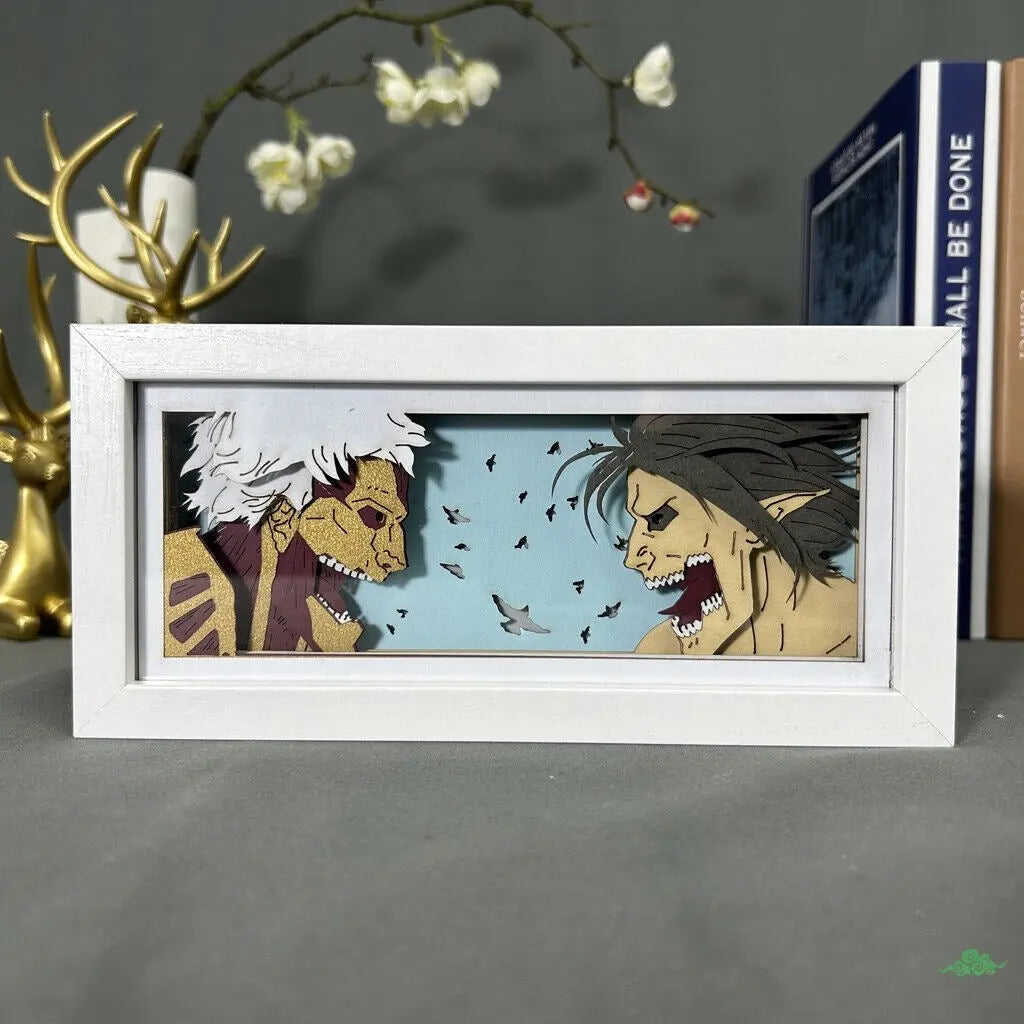 LIGHTBOX 3D - ATTACK ON TITAN - EREN X REINER